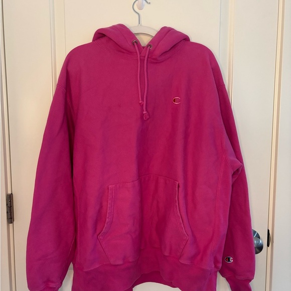 Champion Reverse Weave Pink Hoodie - Picture 1 of 6